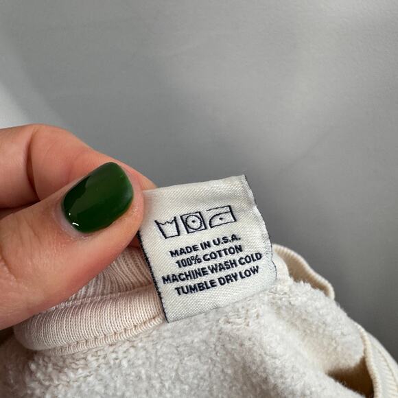 Sporty & Rich PRINCE Racquet & Health Club Crewneck Women's S Beige Tennis USA - Picture 7 of 7